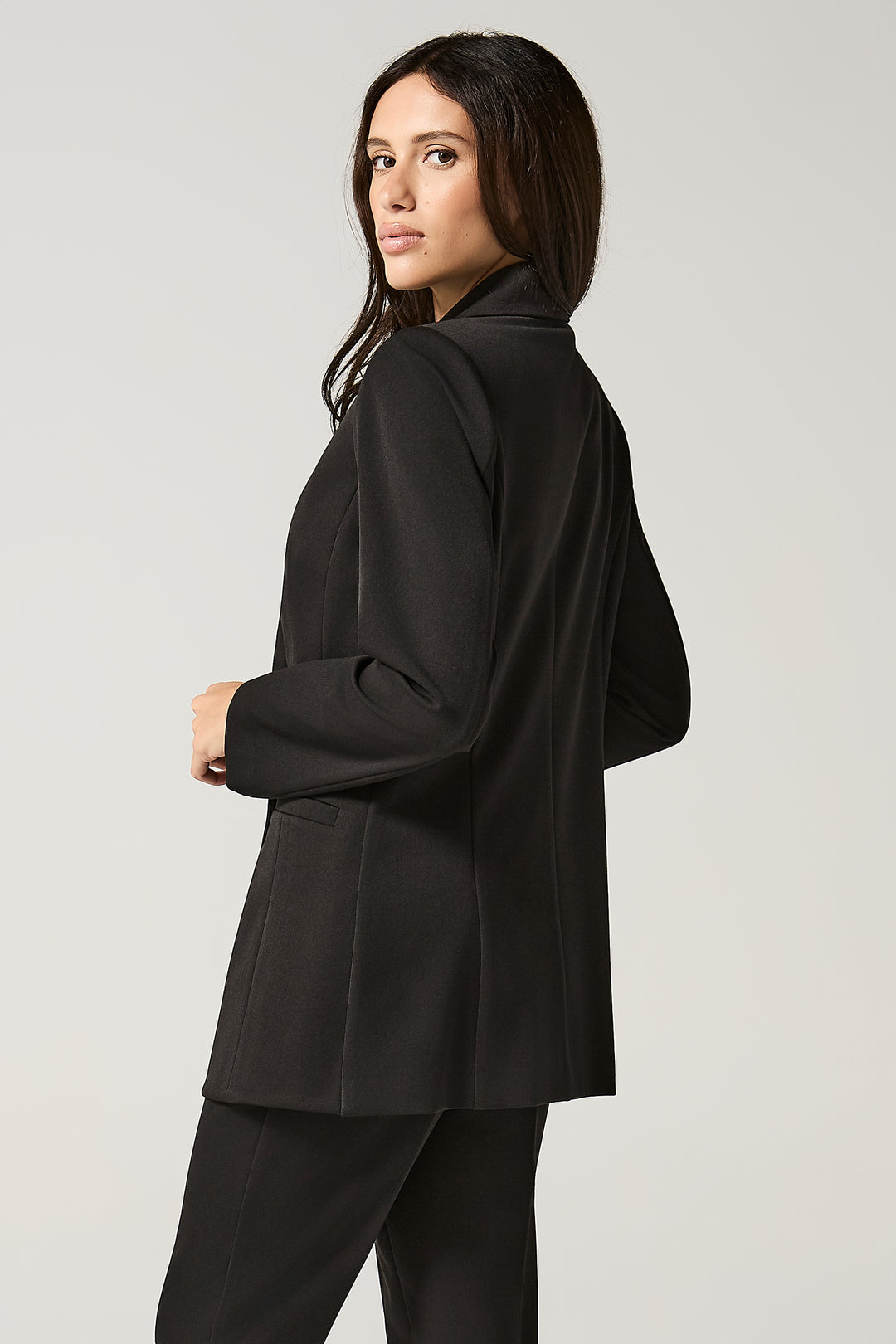 Blazer doppiopetto con revers a lancia