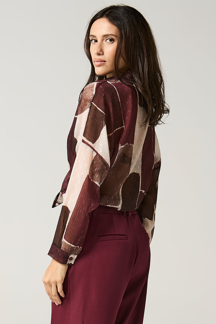 Camicia fantasia astratta