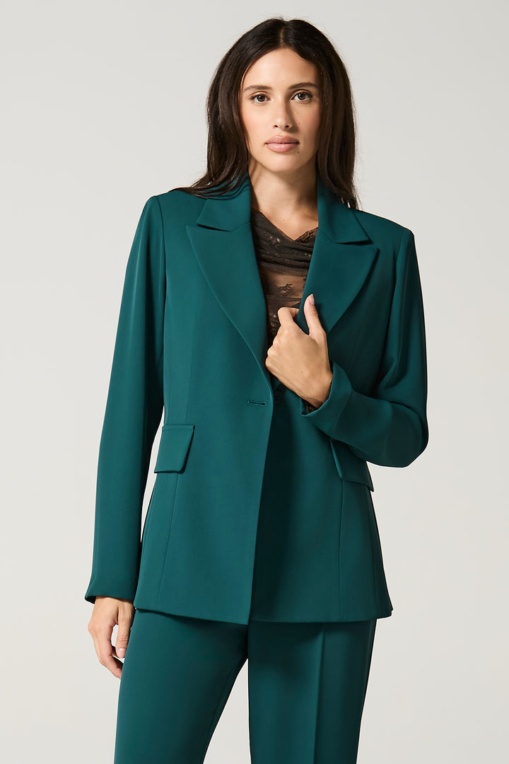 Blazer a un bottone in cady