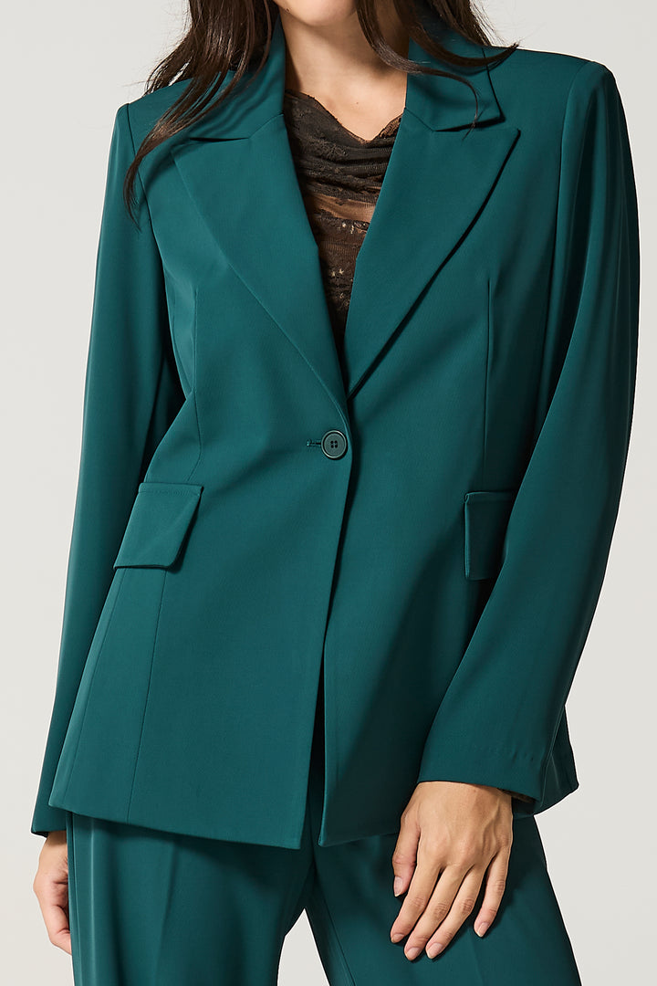 Blazer a un bottone in cady