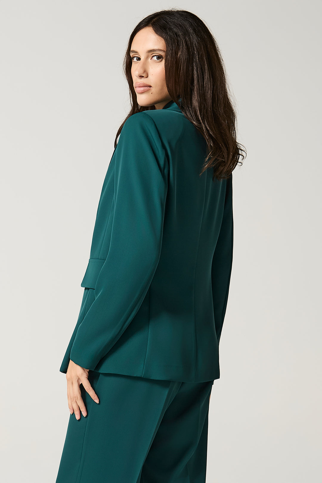 Blazer a un bottone in cady