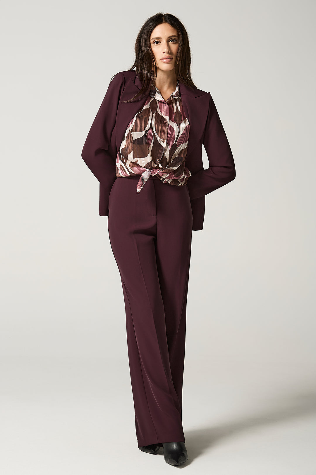 Blazer a un bottone in cady