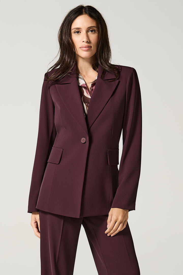 Blazer a un bottone in cady