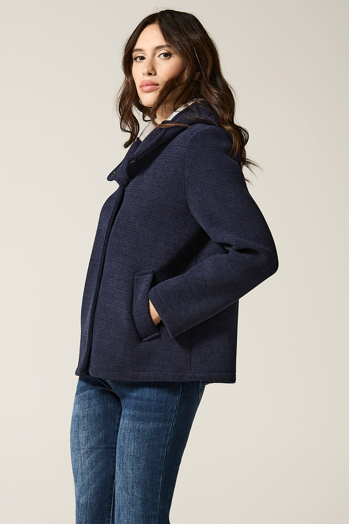 Giaccone con cappuccio in neoprene