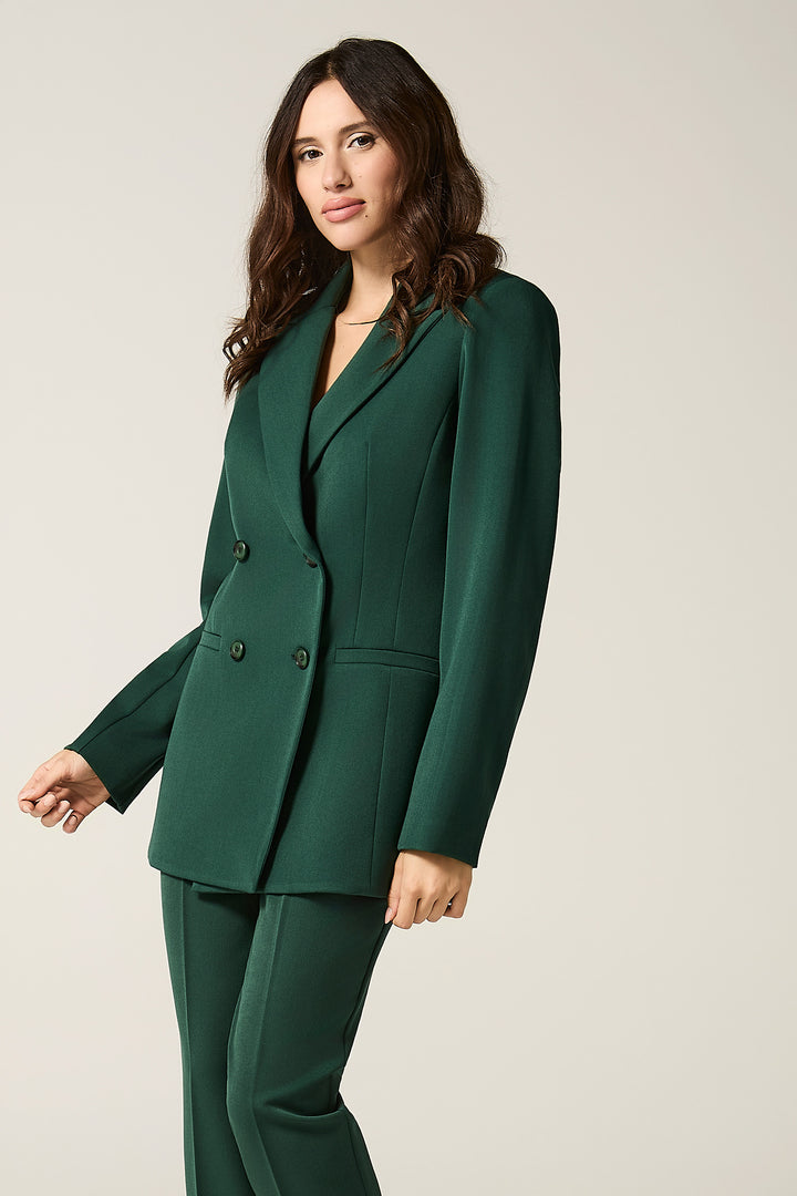 Blazer doppiopetto con revers a lancia