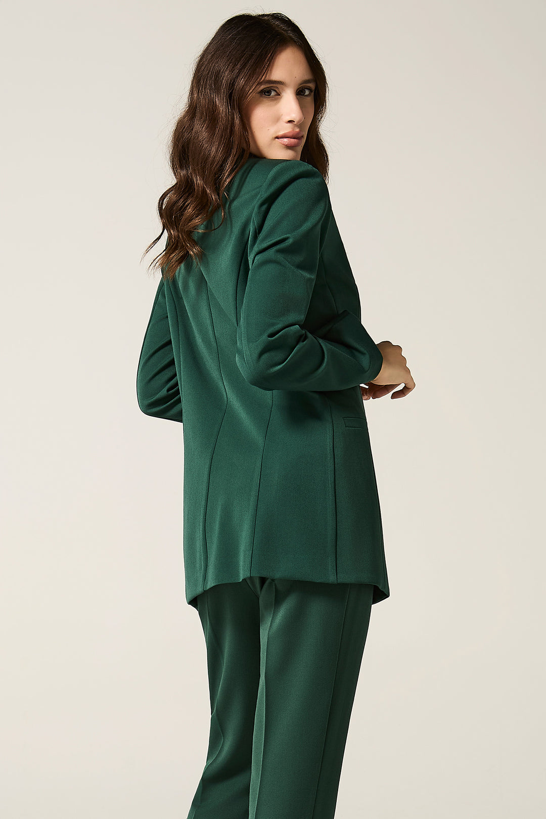 Blazer doppiopetto con revers a lancia