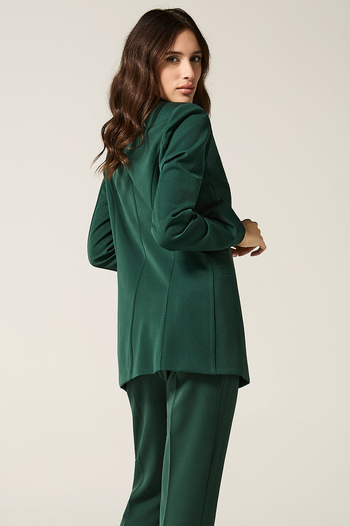 Blazer doppiopetto con revers a lancia