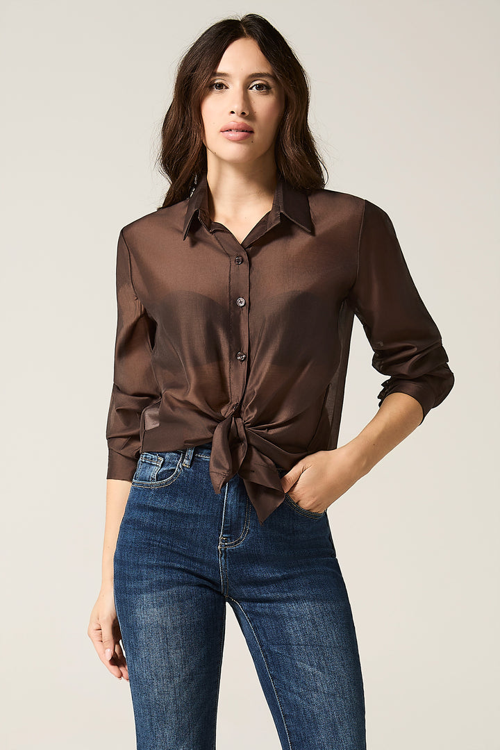 Camicia in tencel