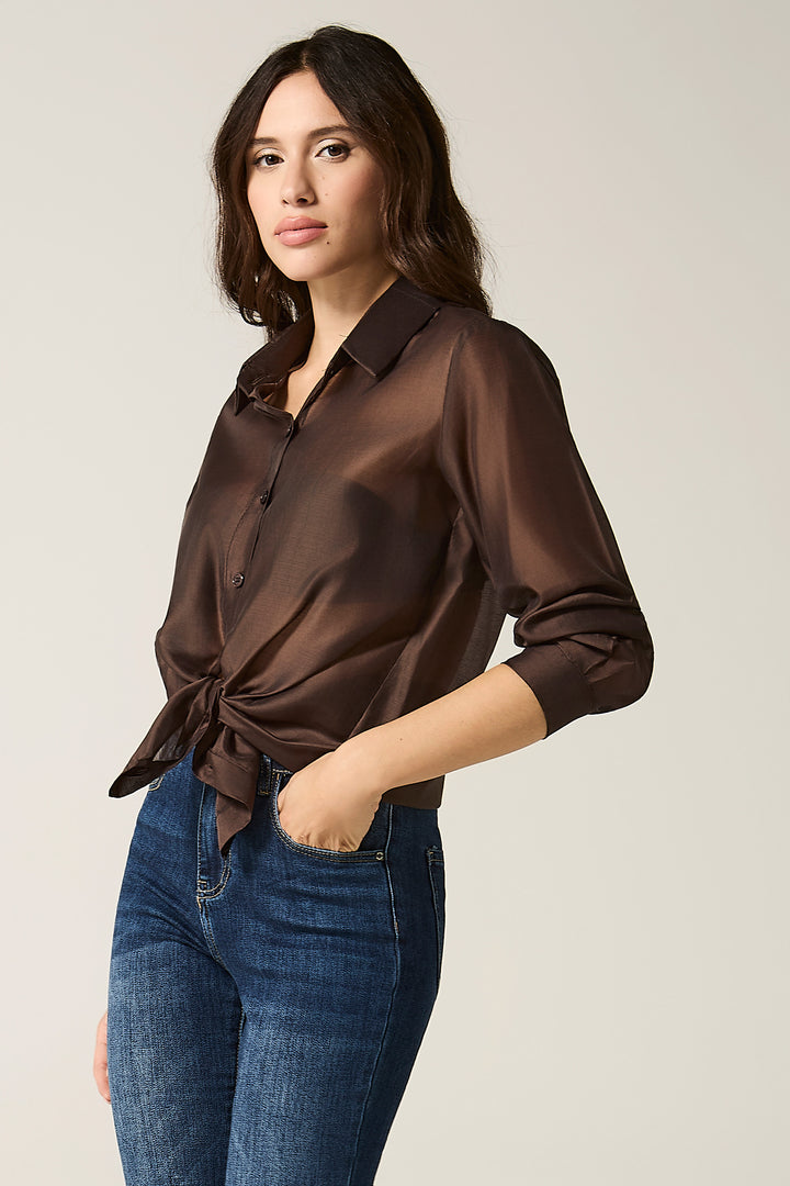 Camicia in tencel