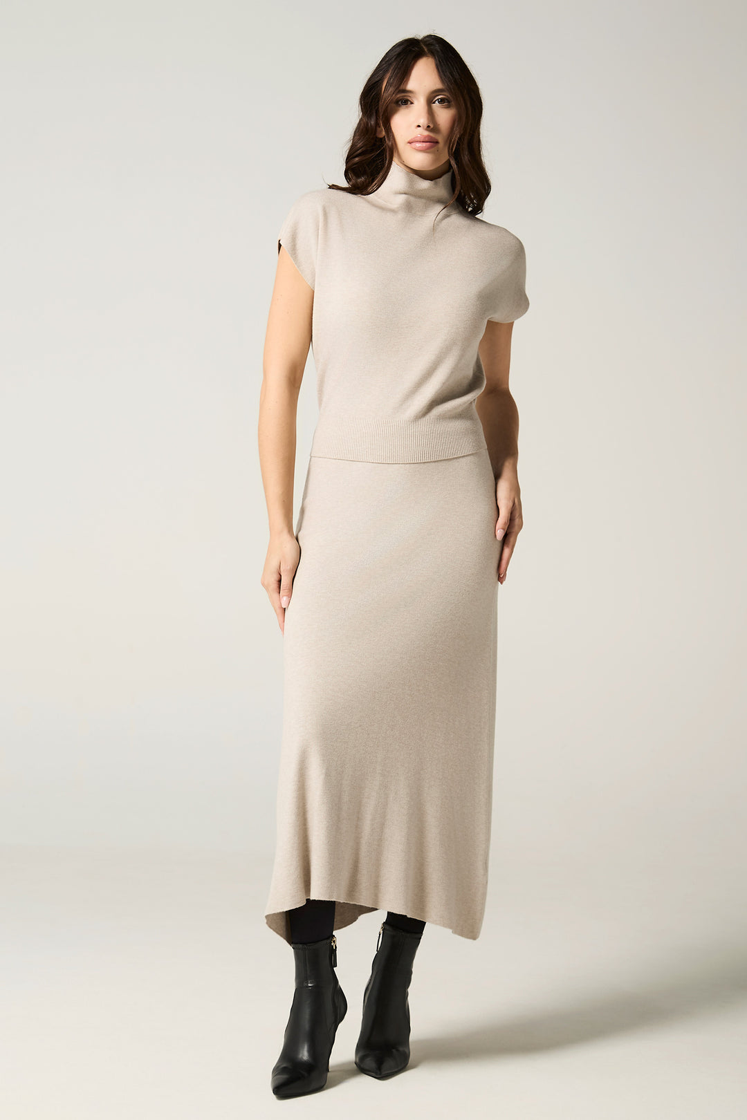 Maglia lupetto smanicata