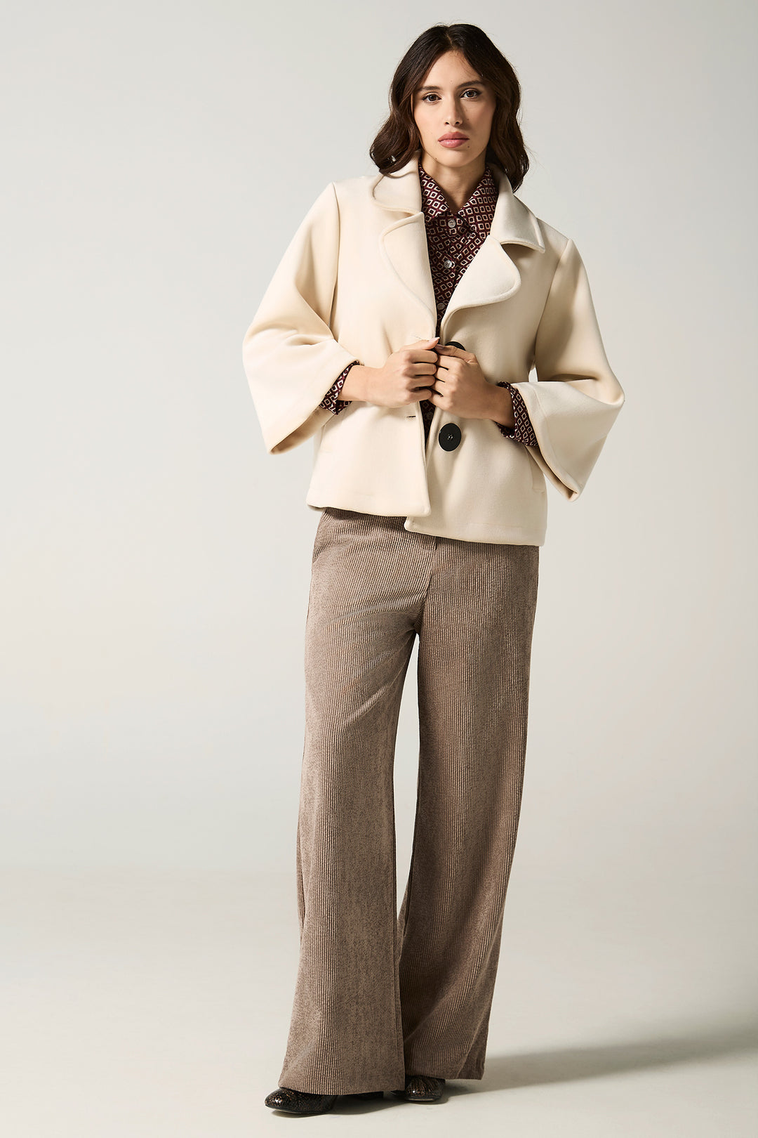 Pantalone chino in velluto a coste