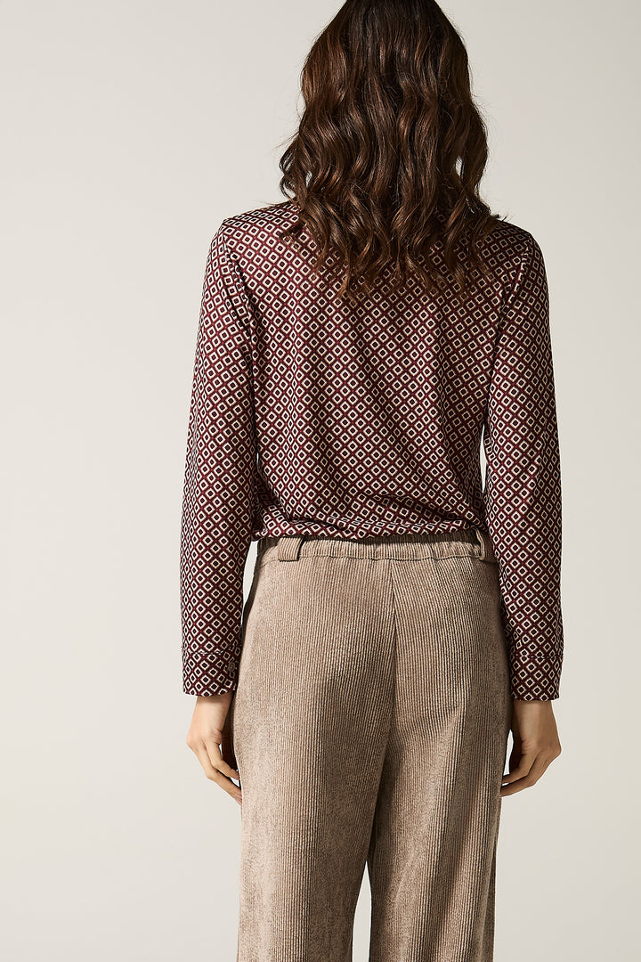 Camicia in microfantasia rombi
