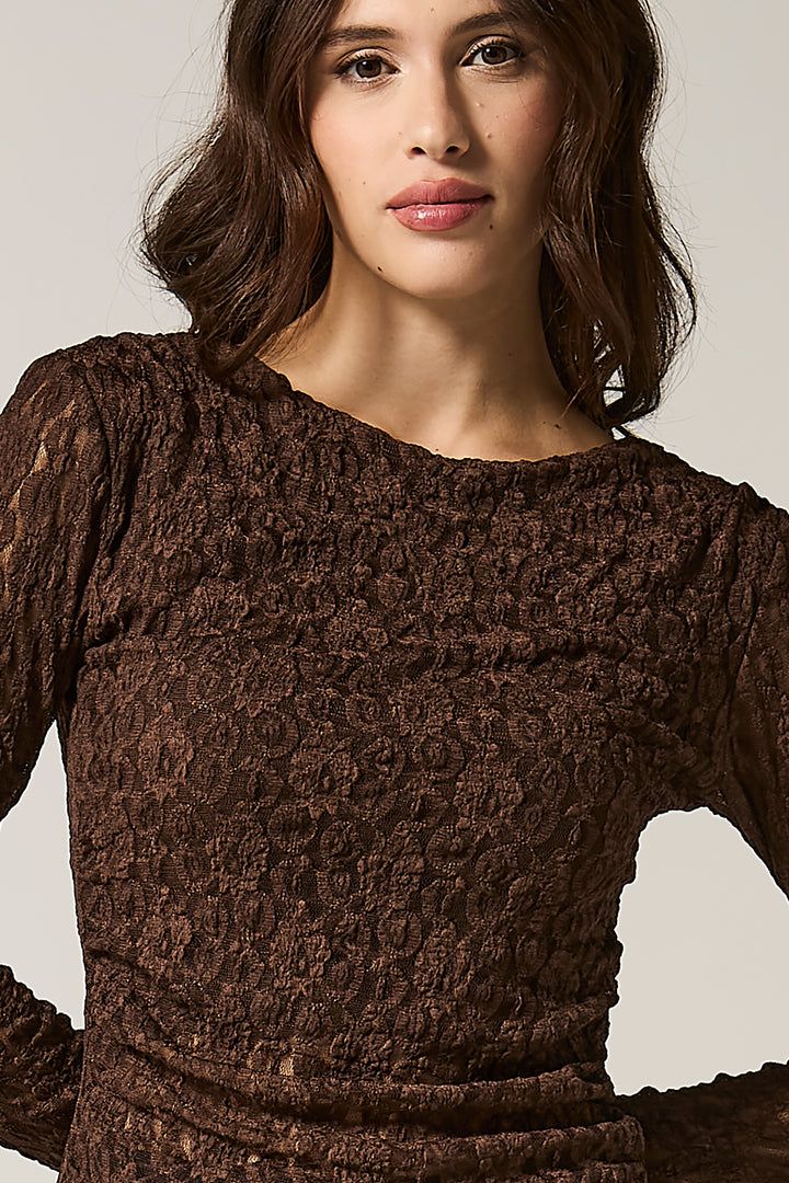 Maglia in pizzo stretch