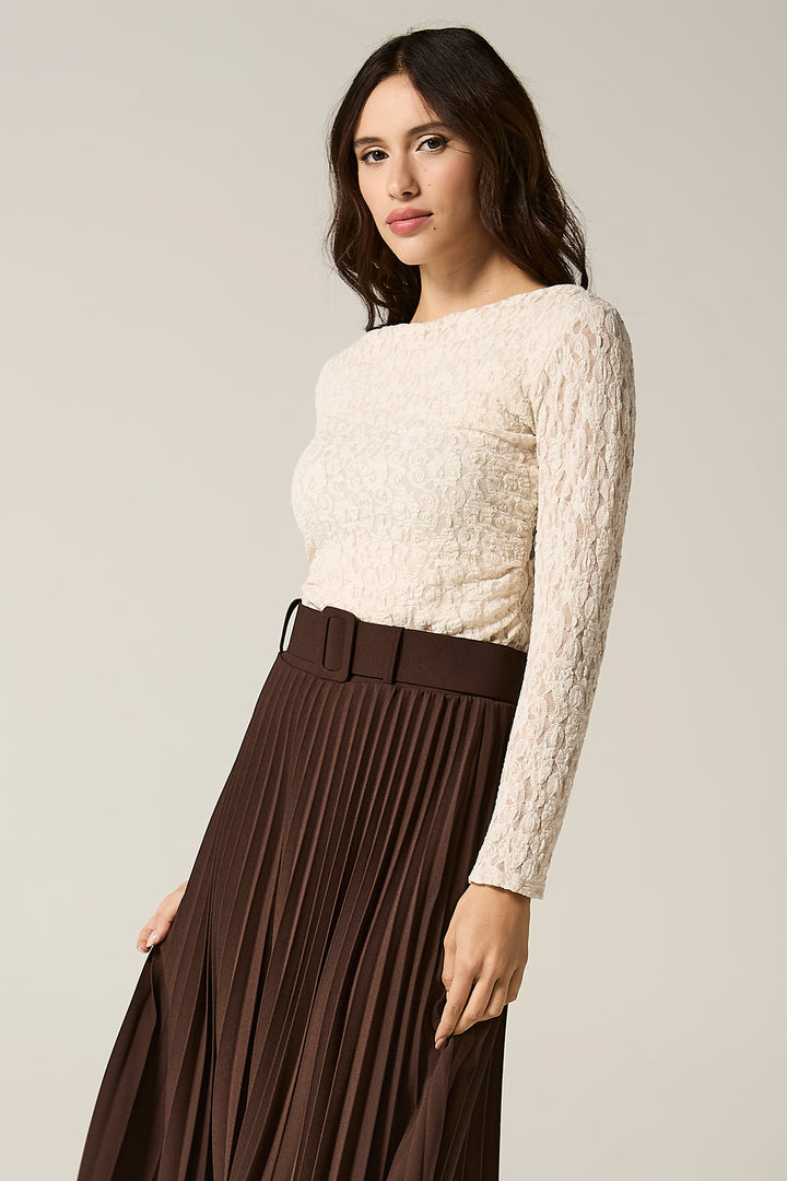 Maglia in pizzo stretch