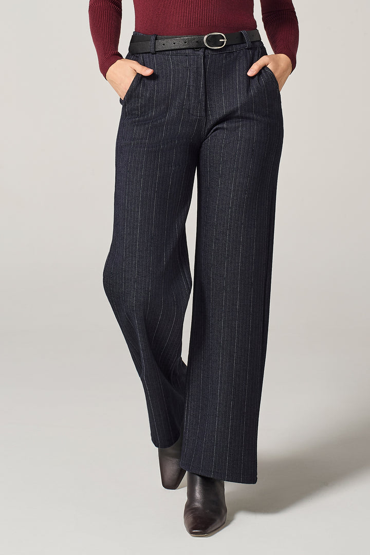 Pantalone chino in chevron stretch
