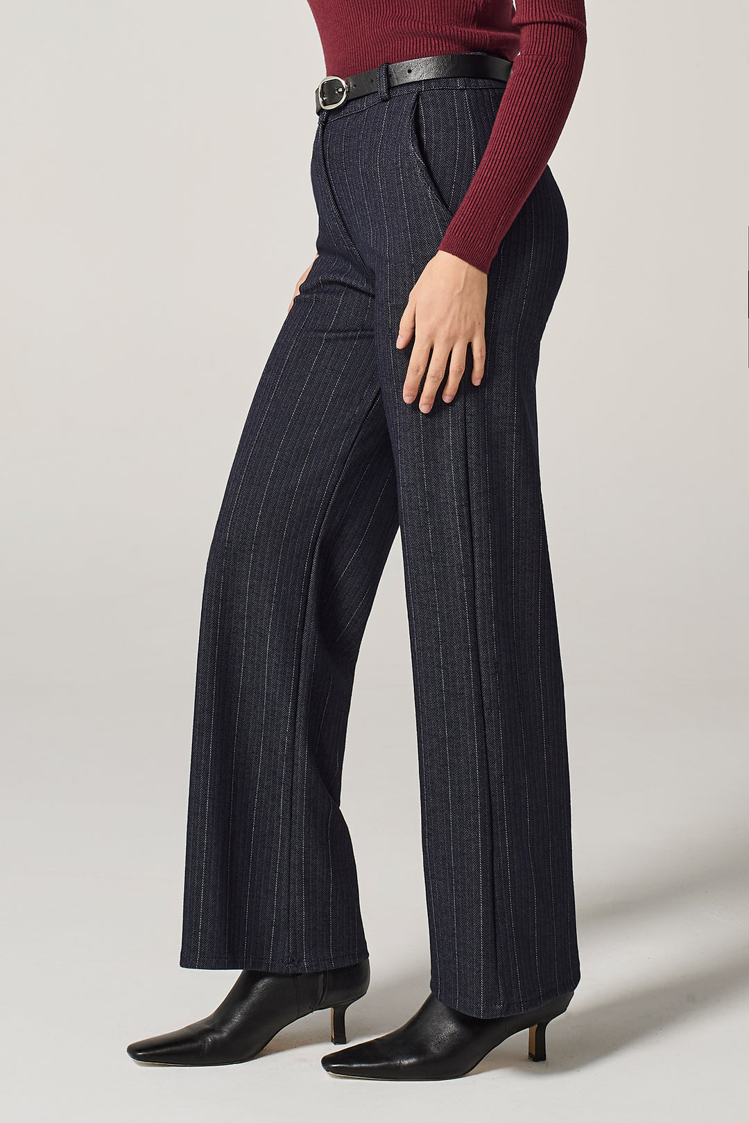 Pantalone chino in chevron stretch