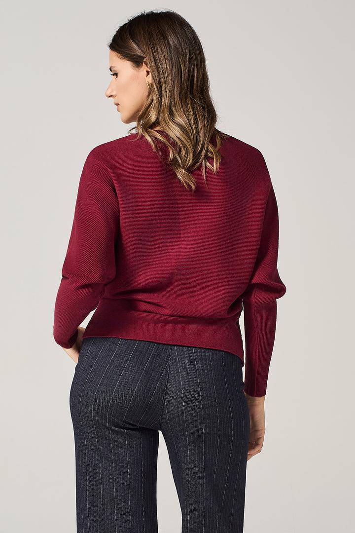 Maglia over a costine orizzontali