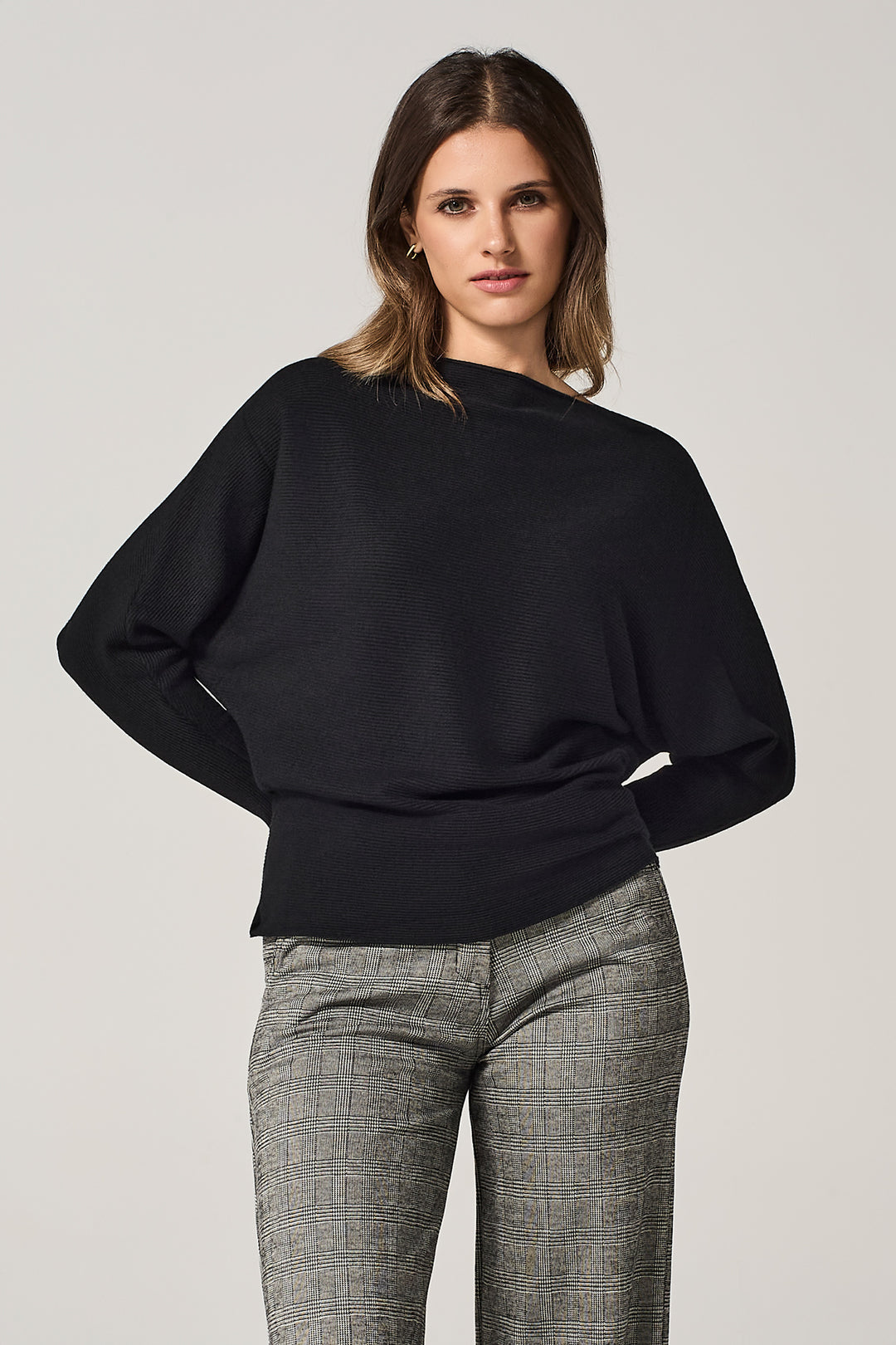 Maglia over a costine orizzontali