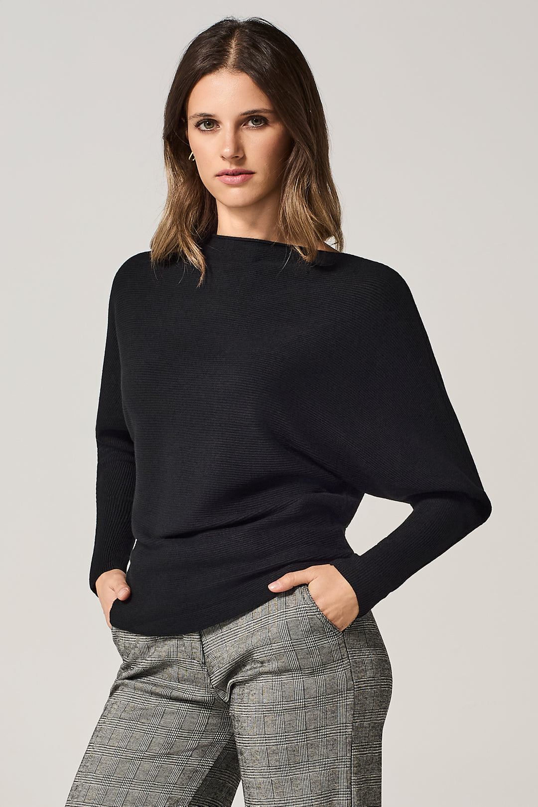 Maglia over a costine orizzontali