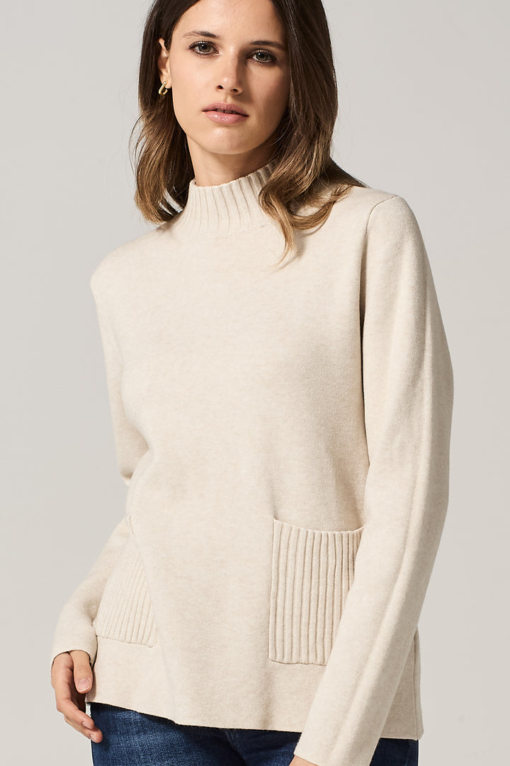 Maglia lupetto con tasche