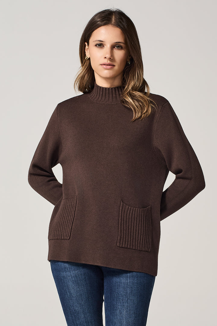 Maglia lupetto con tasche