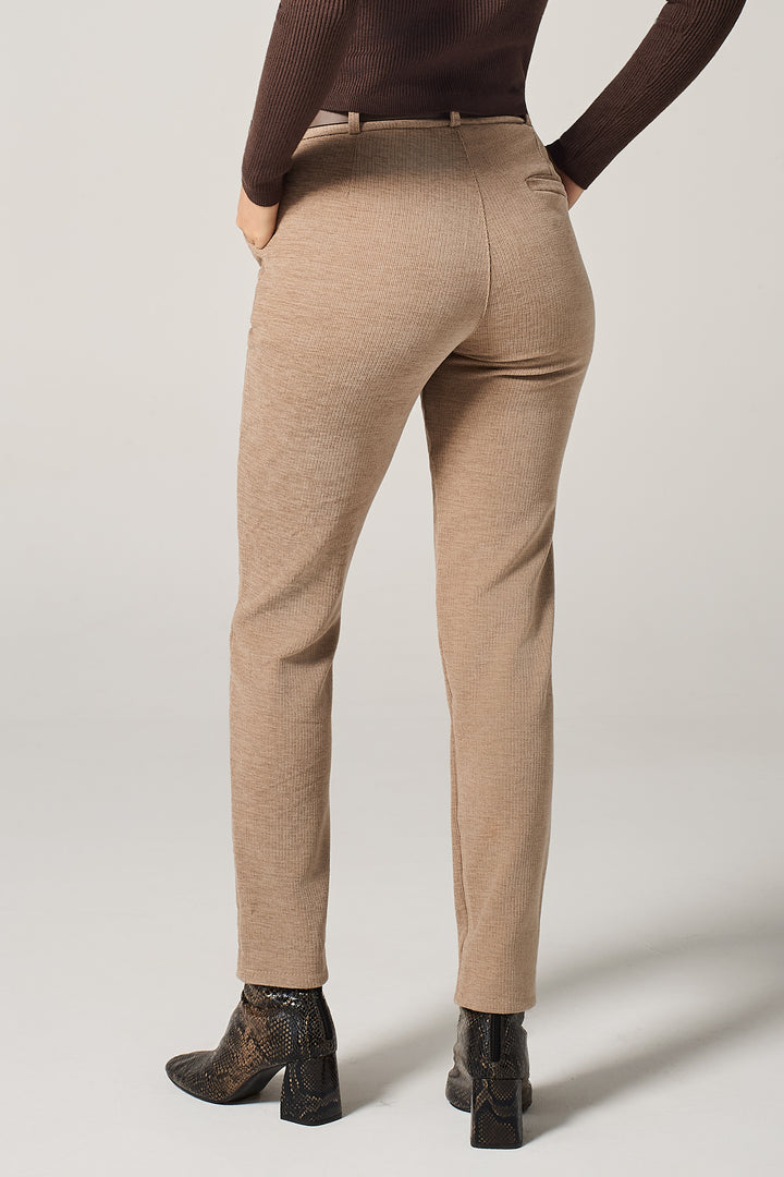 Pantalone chino in velluto stretch