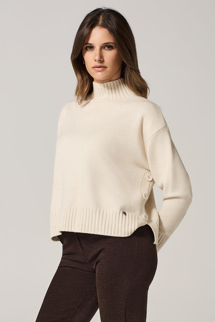 Maglia con bottoni laterali