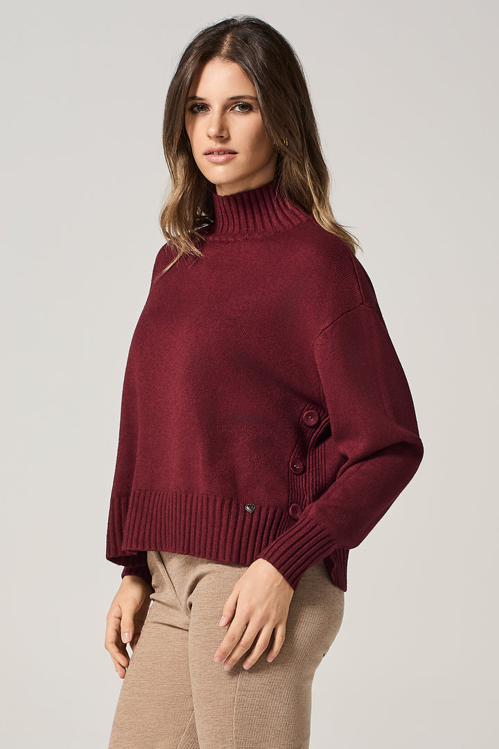 Maglia con bottoni laterali