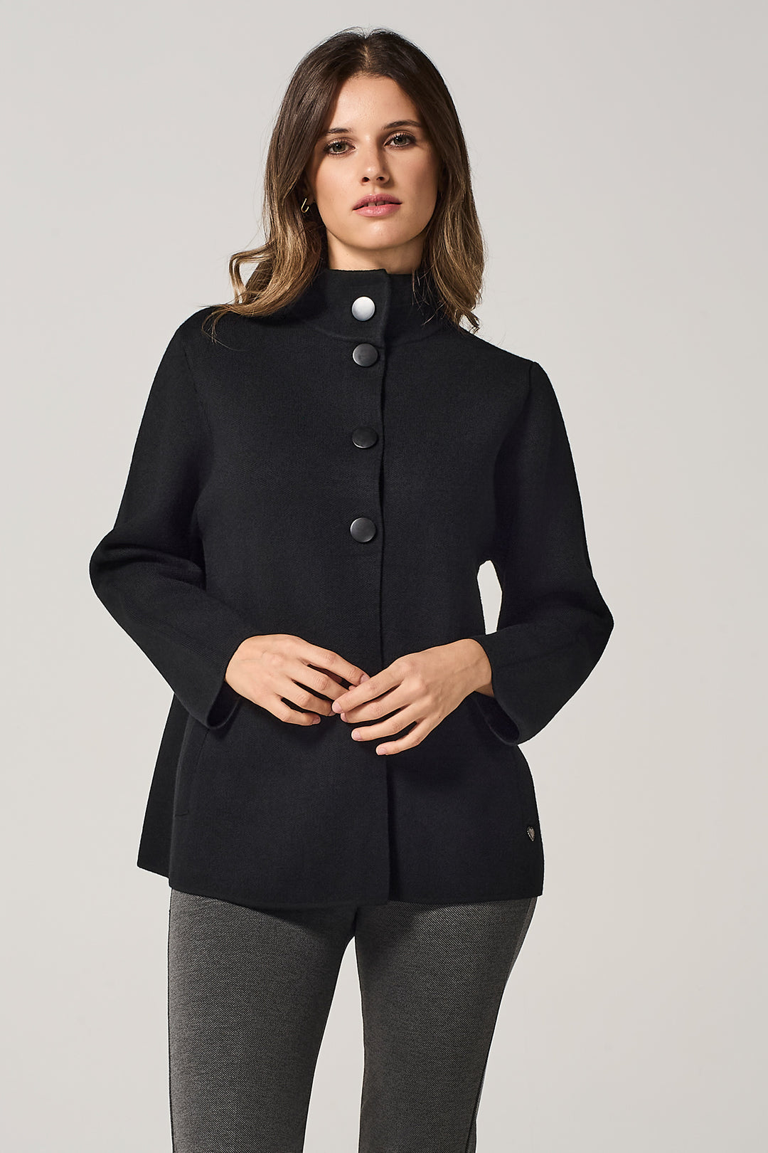 Giacca in maglieria con bottoni