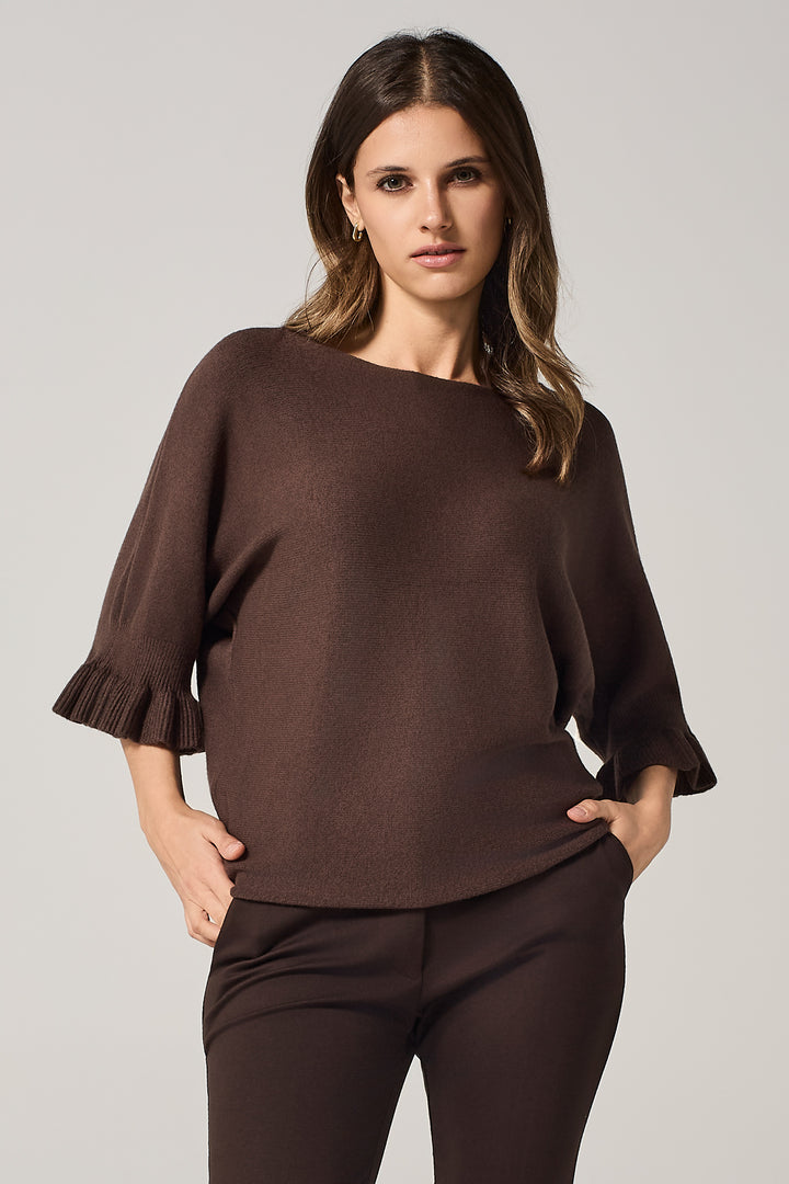 Maglia con maniche volant