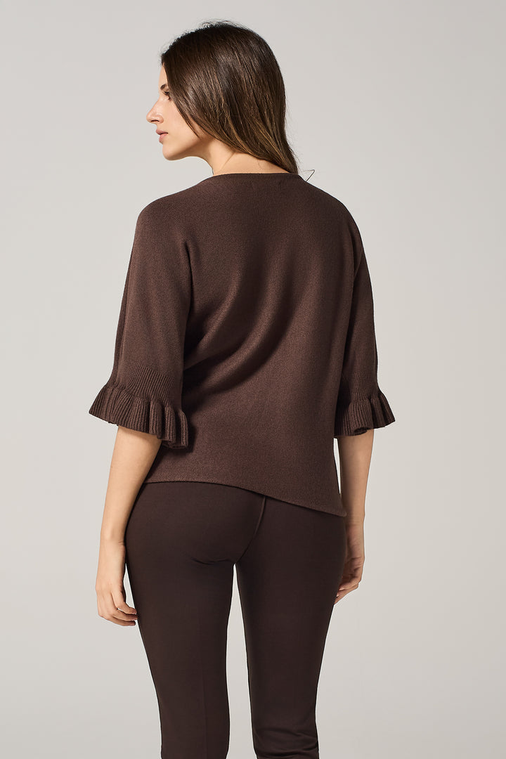 Maglia con maniche volant