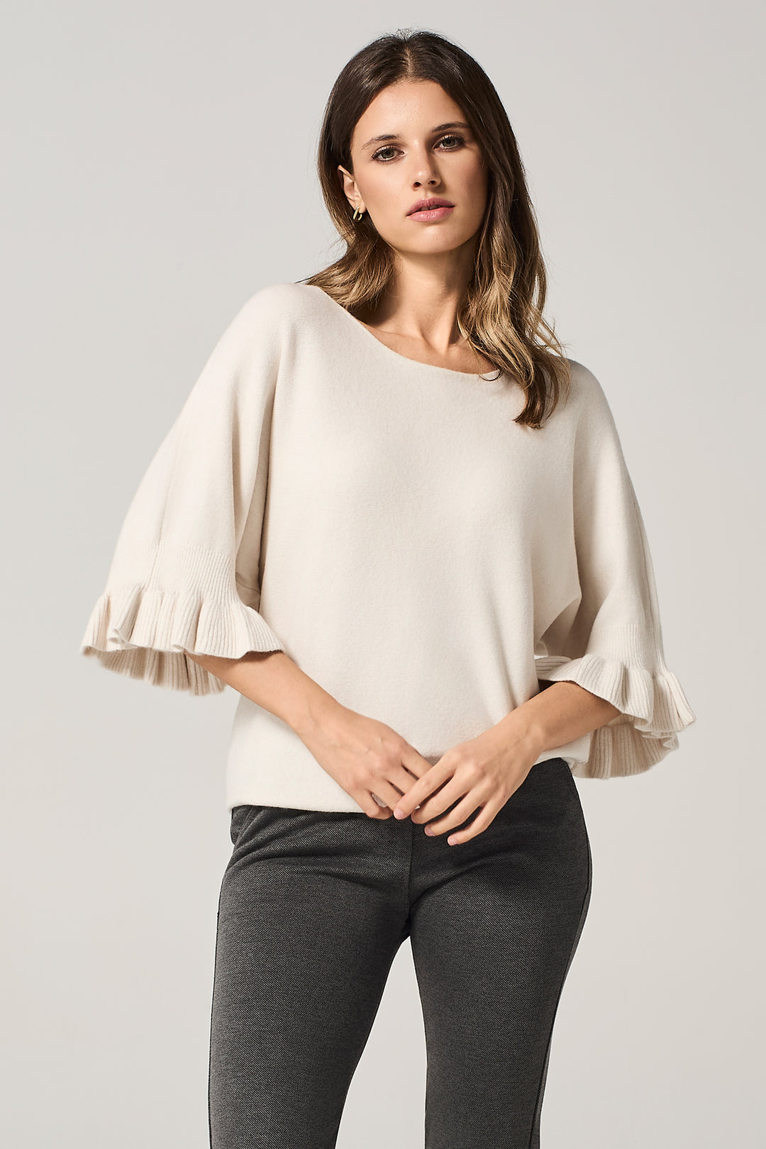 Maglia con maniche volant