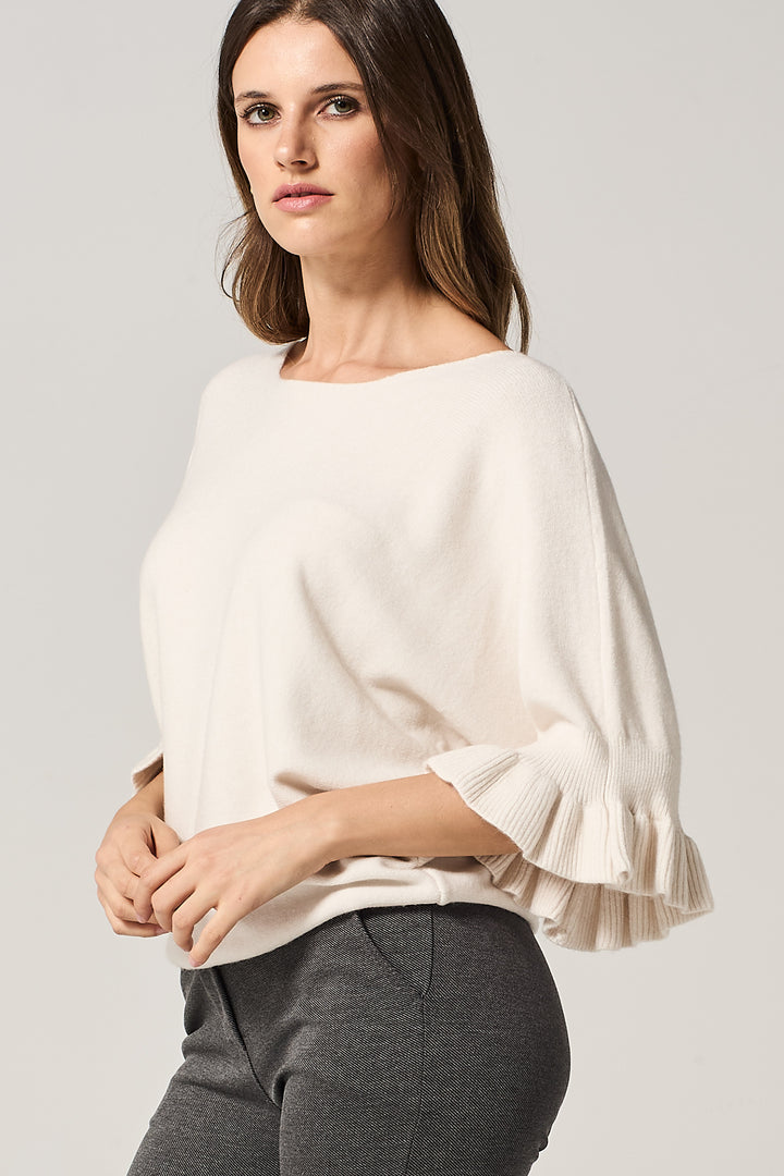 Maglia con maniche volant