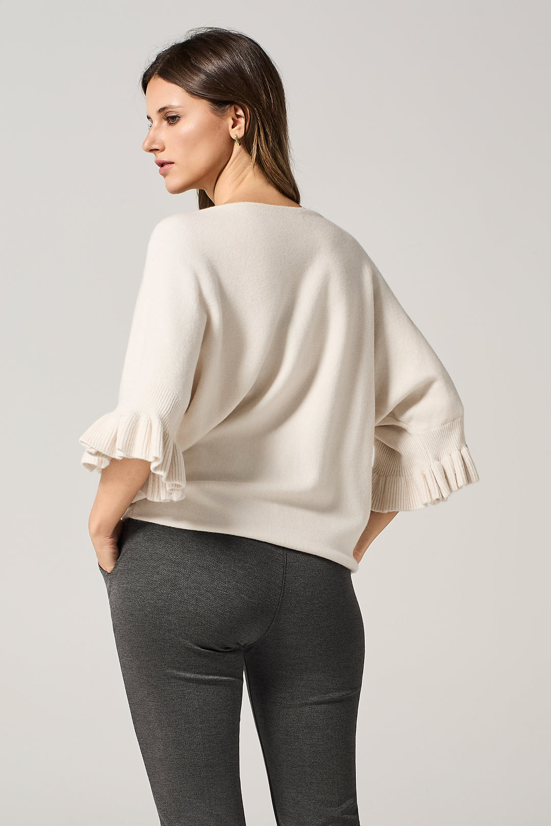 Maglia con maniche volant