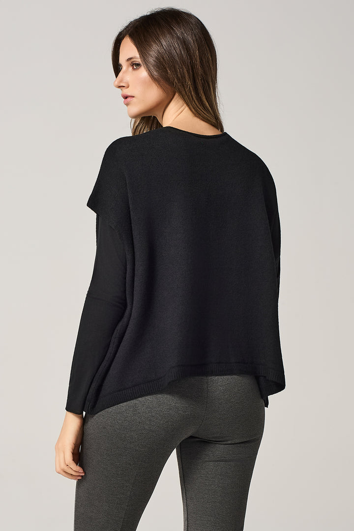 Gilet aperto con bottoni gioiello