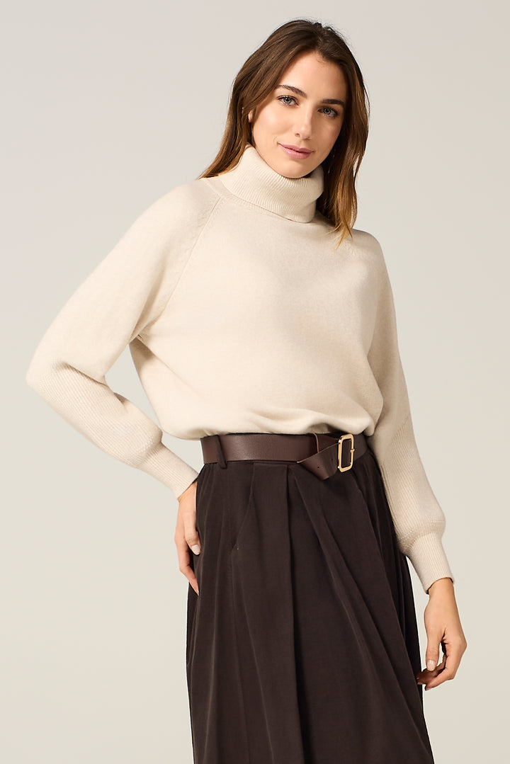 Maglia dolcevita raglan