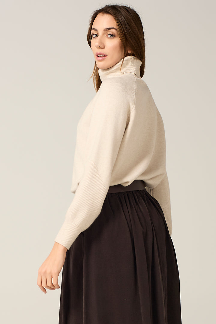 Maglia dolcevita raglan