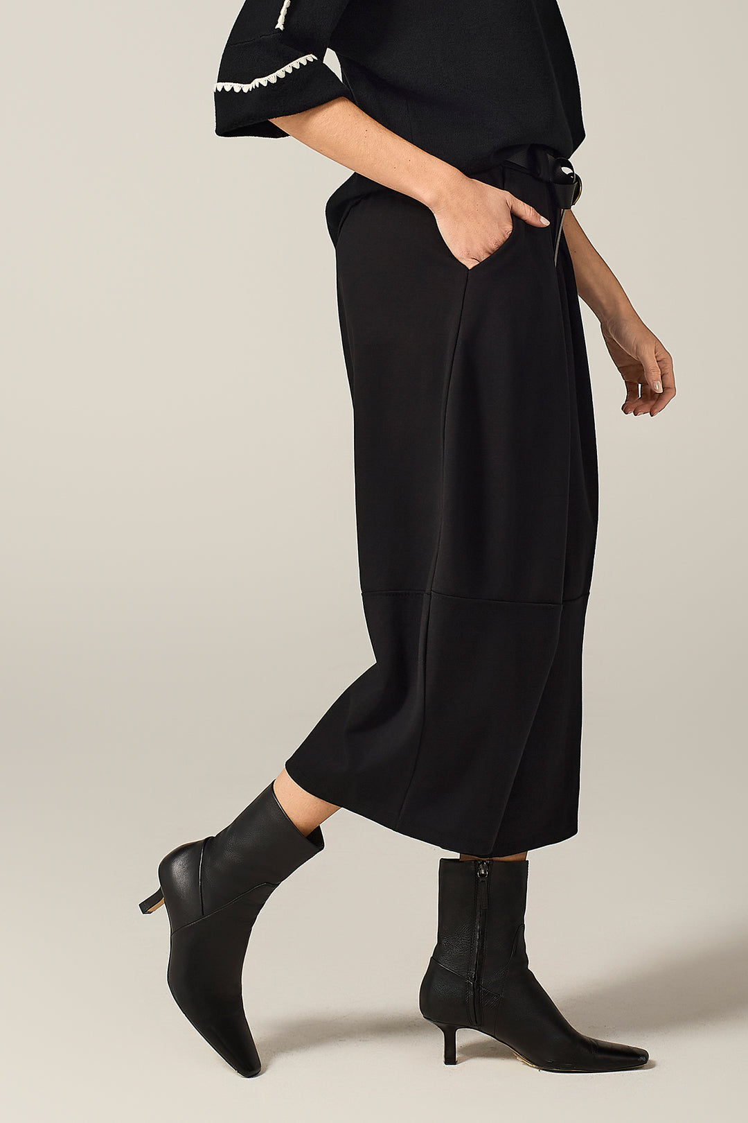 Pantalone balloon cropped