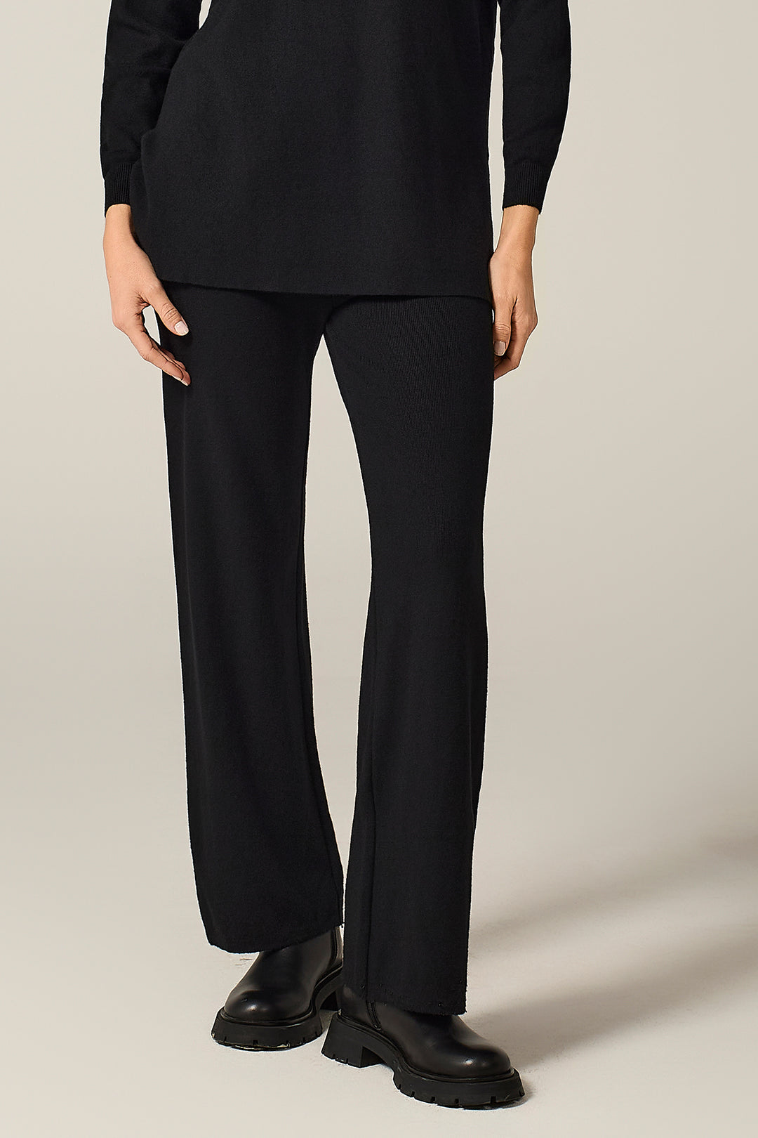 Pantalone jogger in maglieria