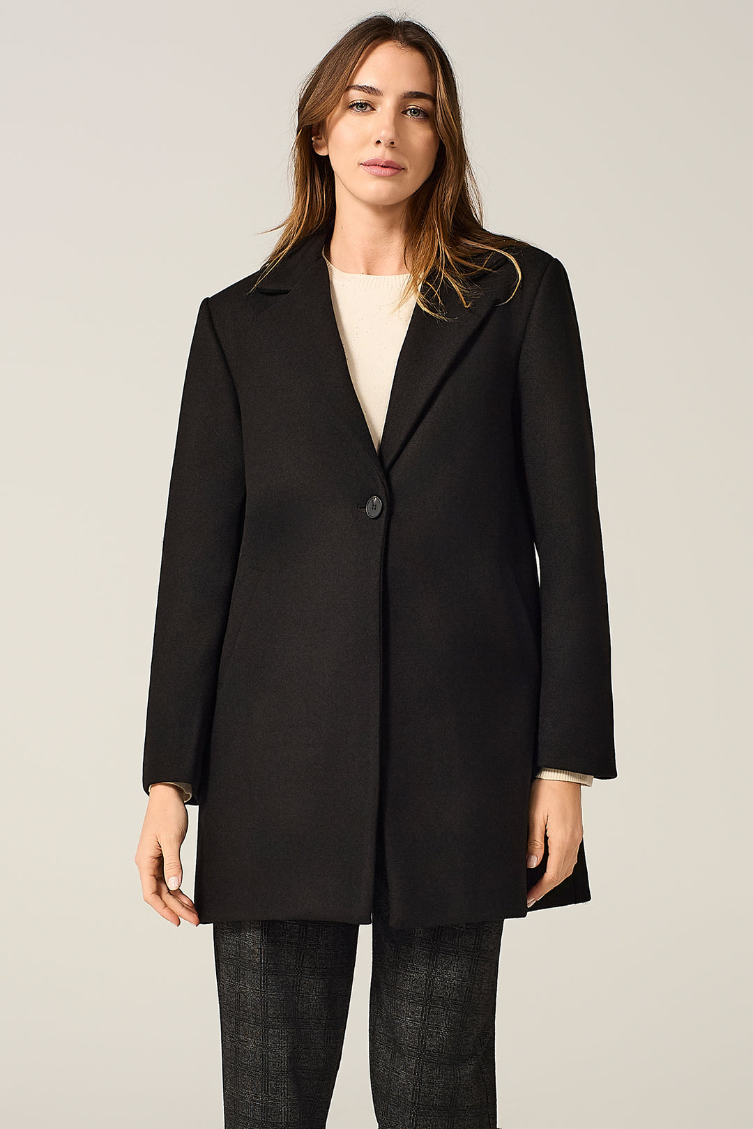 Cappotto midi a un bottone