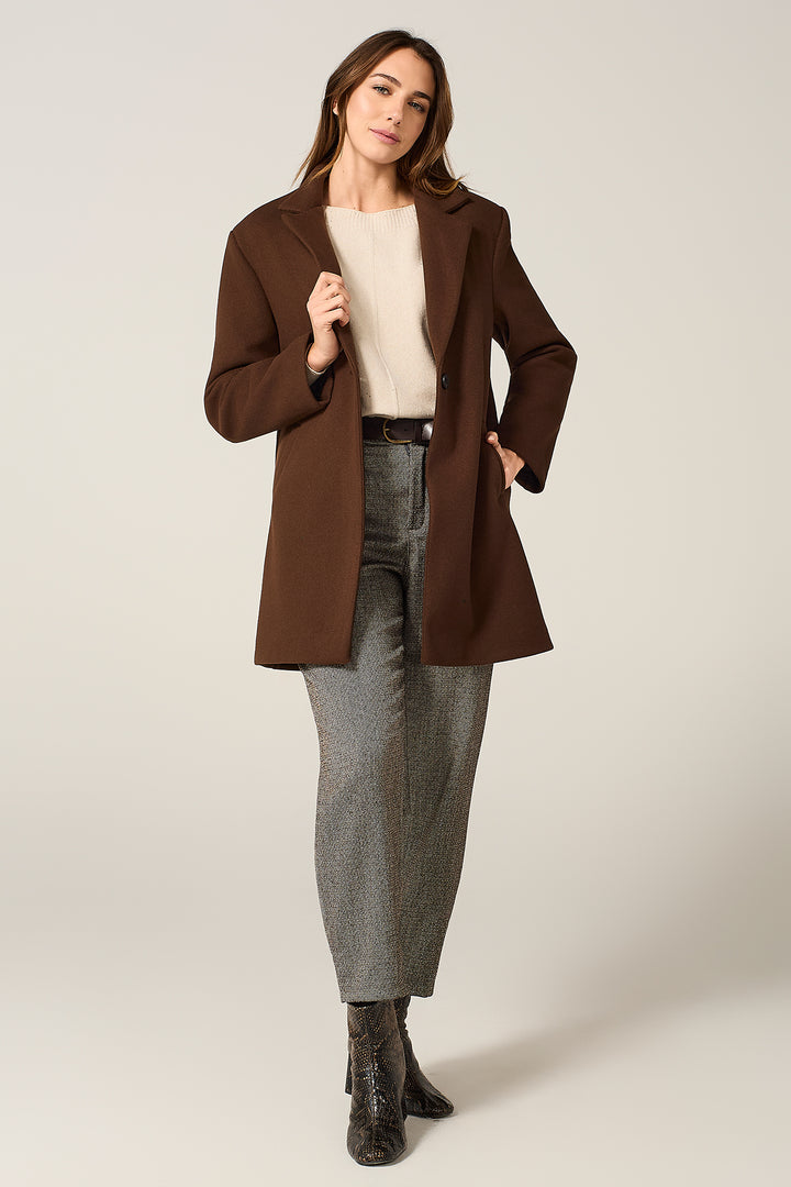 Cappotto midi a un bottone