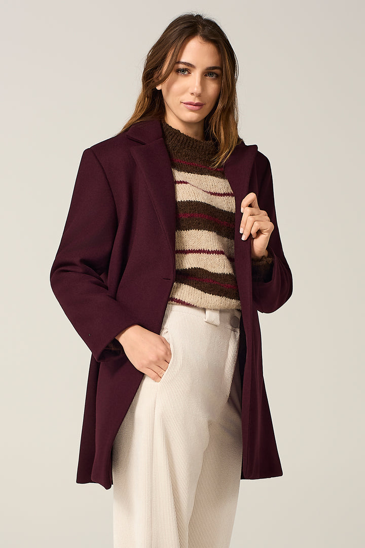 Cappotto midi a un bottone