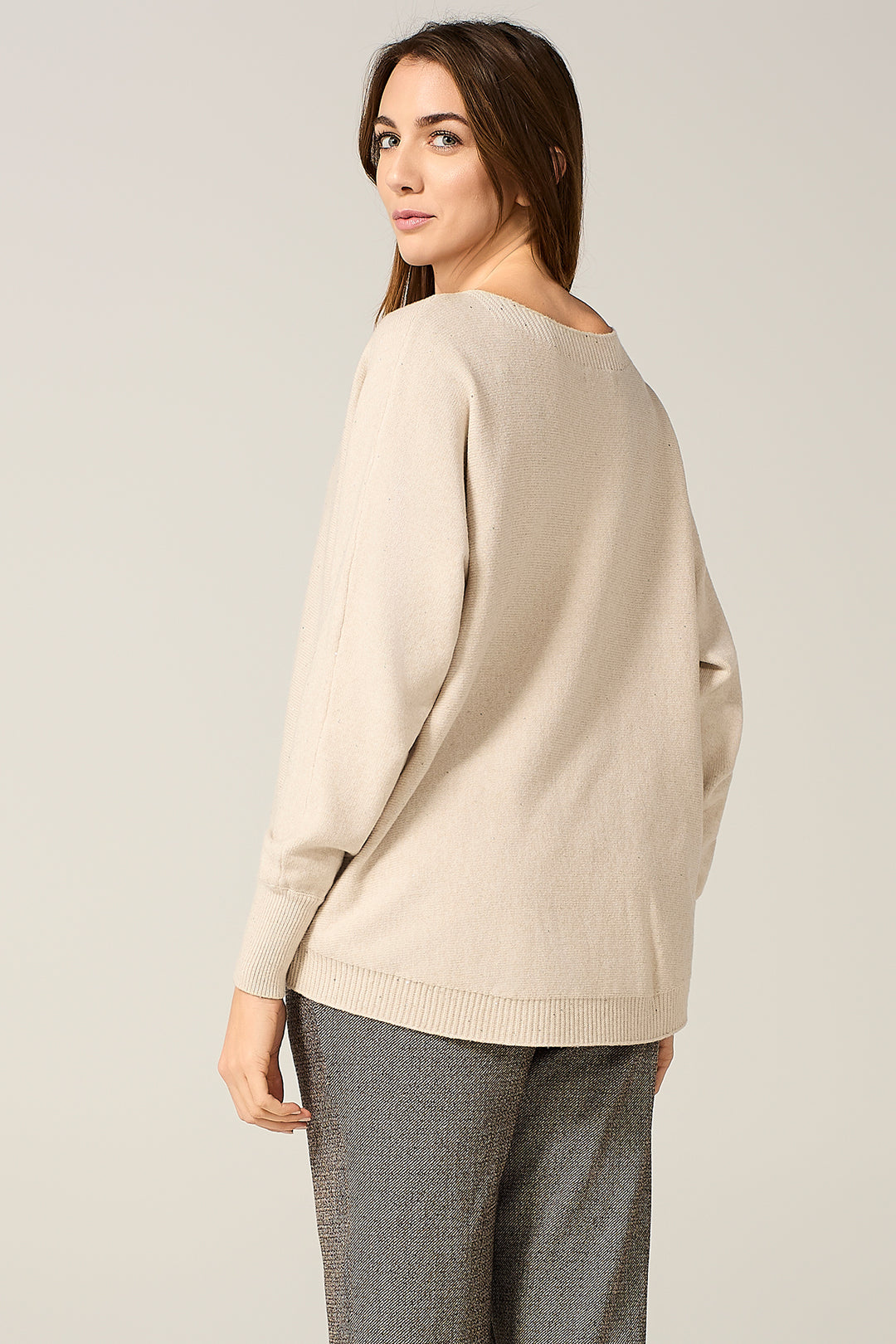 Maglia over con micro paillettes