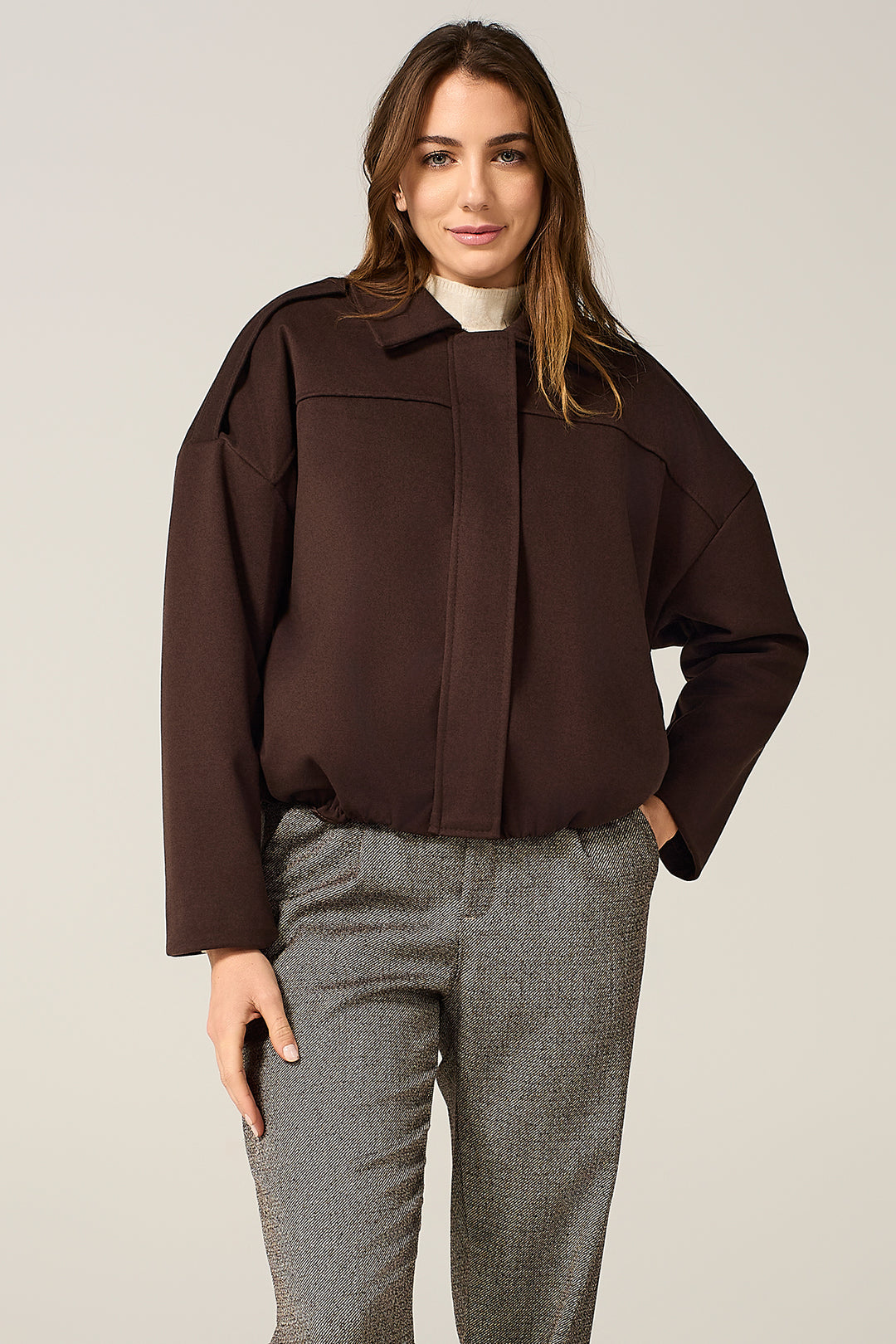 Giacca bomber in panno