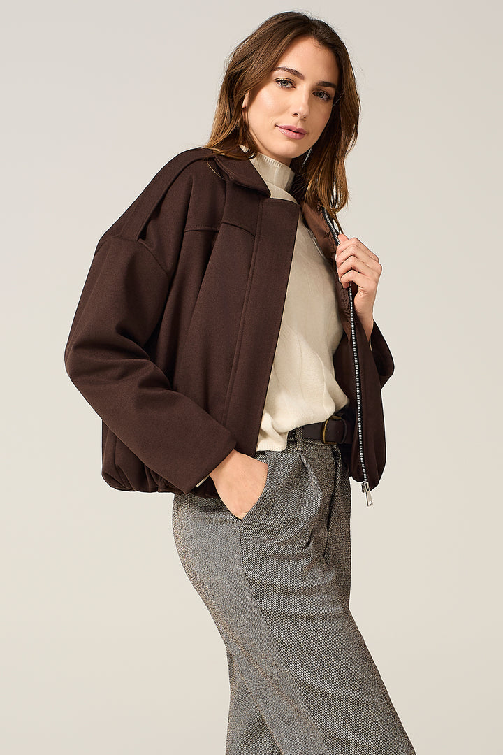 Giacca bomber in panno