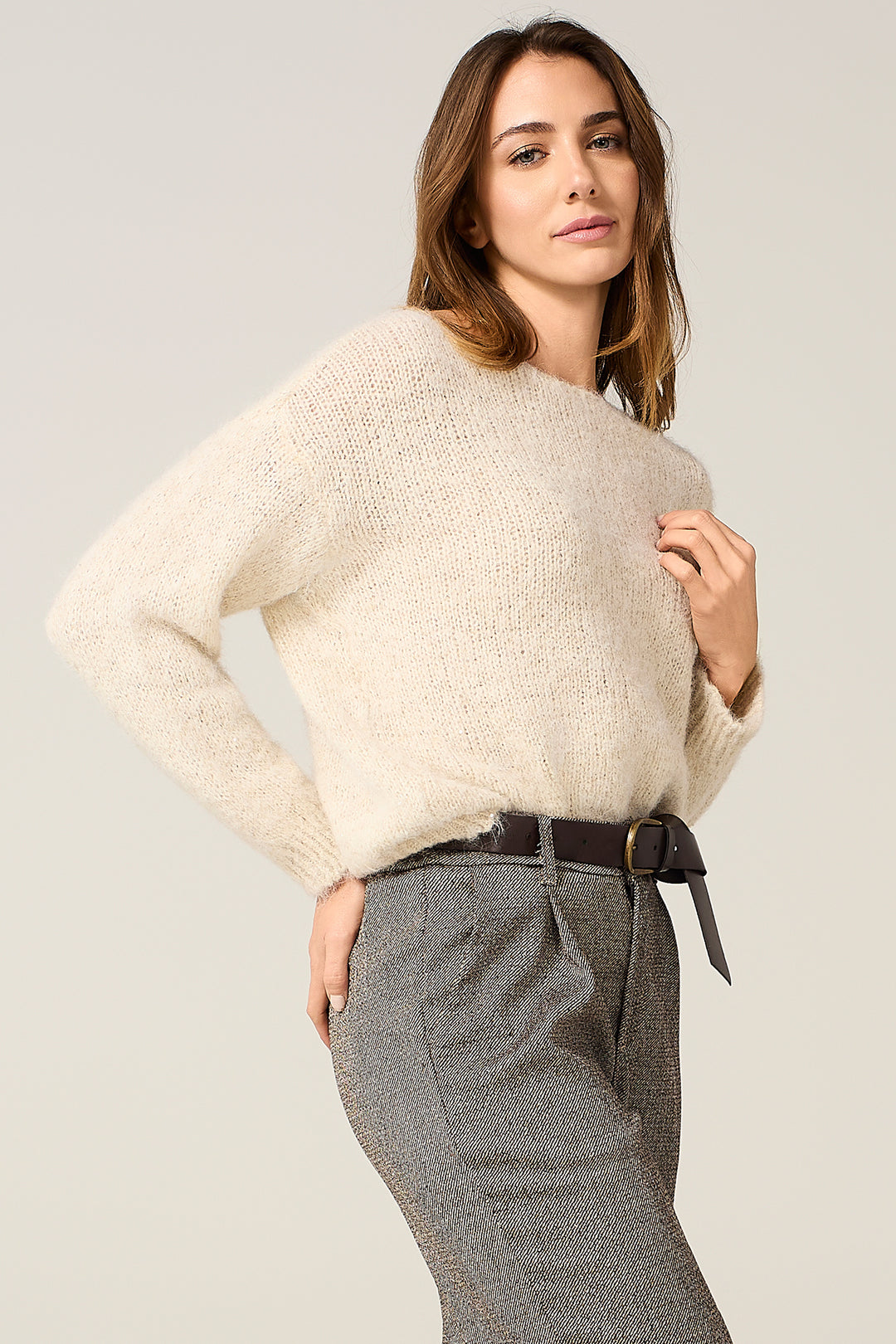 Maglia misto lana mohair