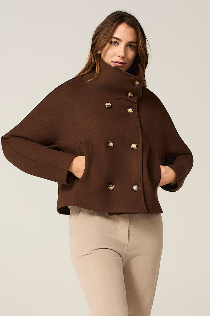 Giaccone in panno doppiopetto