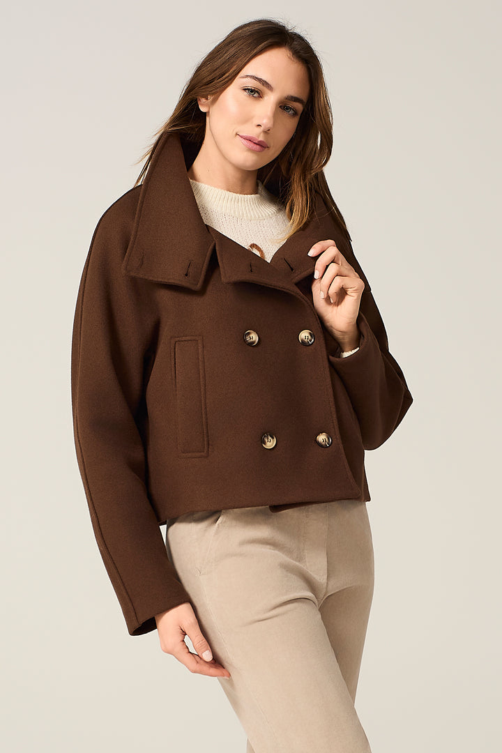 Giaccone in panno doppiopetto