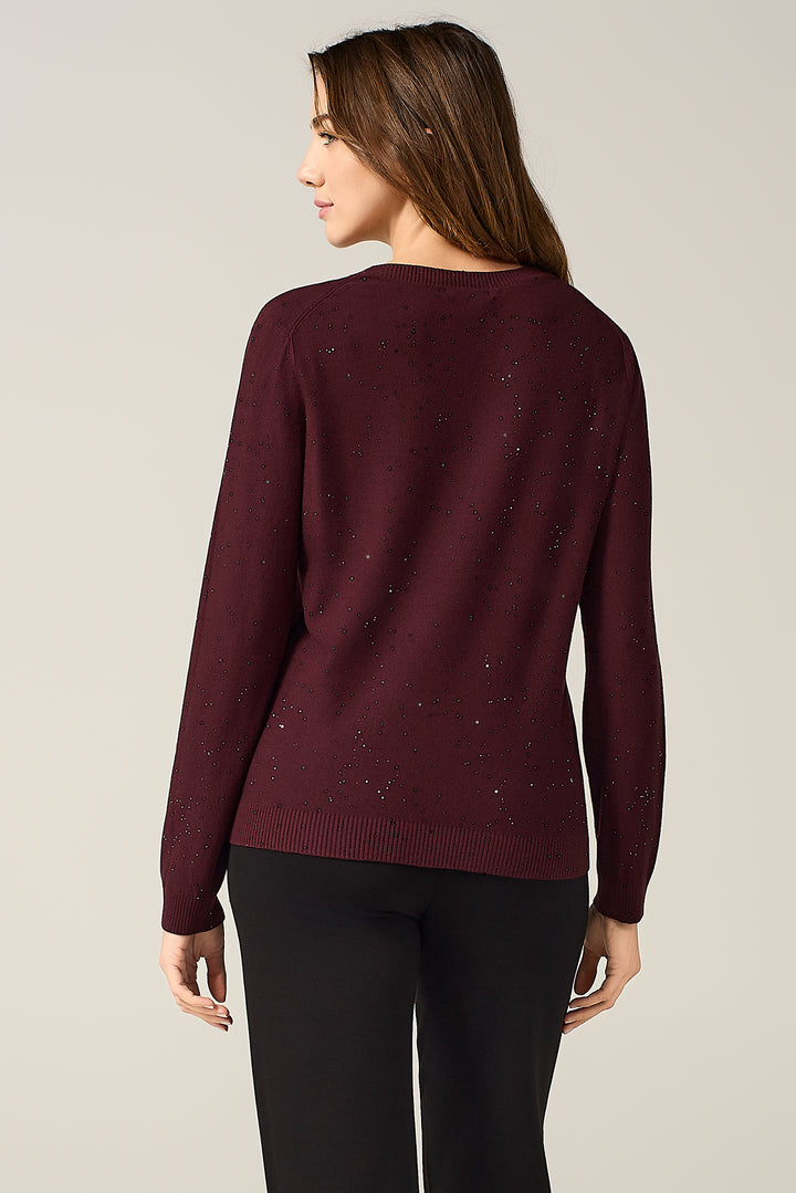 Maglia leggera con micro paillettes