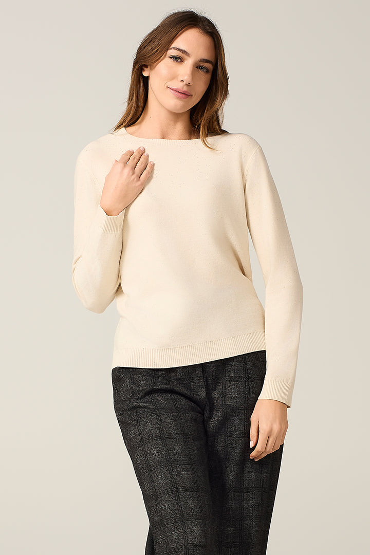 Maglia leggera con micro paillettes